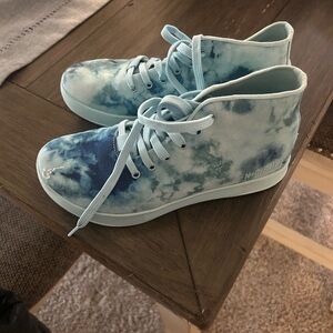 NOBULL Blue Tie-Dye Athletic Shoes